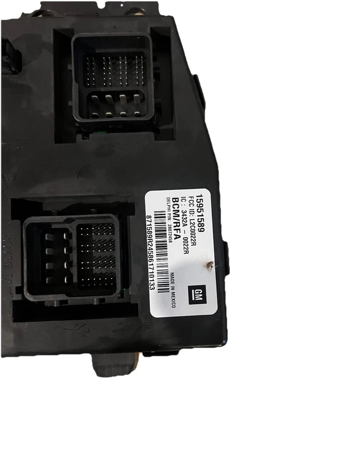 06-08 MÓDULO DE CONTROL CARROCERÍA CAÑÓN HUMMER H3 CHEVROLET COLORADO GMC BCM 15951589 Foto 2 de 3