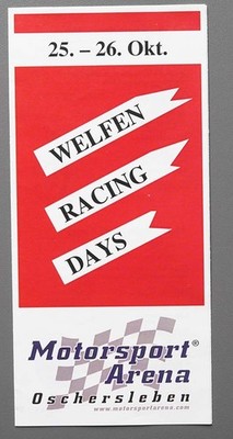 Flyer Welfen Racing Days Oschersleben 2008