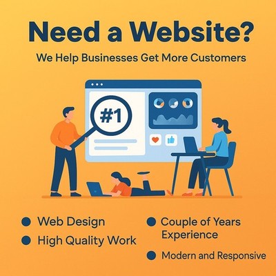 CUSTOM WEBSITE DESIGN - Professional Modern and Responsive Website