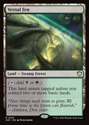 Vernal Fen 419 NM Secrets of Strixhaven Commander MTG WP