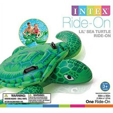 Pool Float Intex Lil Sea Turtle Ride-On Swimming Beach Toy Children Kids NEW