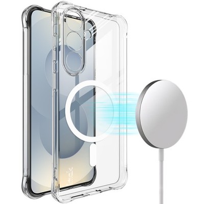 IMAK For Samsung Galaxy S26+ 5G, Shockproof 4 Airbags Clear Magnetic Case Cover