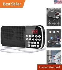 Digital AM FM Radio with Bluetooth 5.3,Small Transistor Radio with Best Recep...