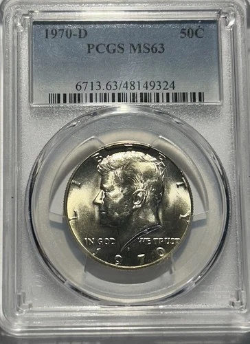 1970 D - Key Date - PCGS MS63 - 40 % Silver Kennedy Half Dollar