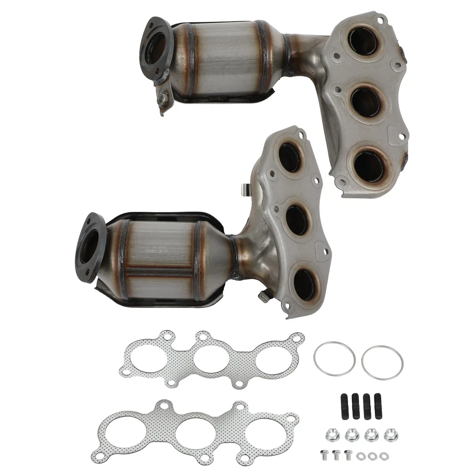 Conversor catalítico coletor compatível com 2005-2017 Toyota AVALON 3.5L EPA Bank1 e Bank2 - Imagem 2 de 4