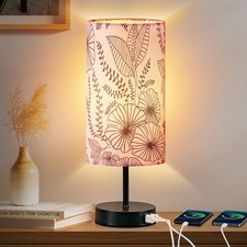 Touch Control Bedside Lamp with 2 USB Ports, 3-Way Dimmable Table lamp for Bedro