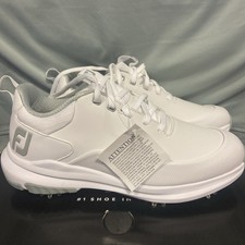 LADIES FOOTJOY TOUR RIVAL GOLF SHOES SIZE 5.5 WIDE . WHITE