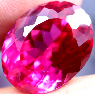 Extremely Rare & Natural 23.05 Ct SUNRISE RUBY GGL Certified Loose Gemstone