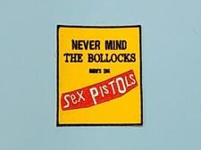 Rock Music Sew / Iron On Embroidered Patch:- Never Mind The Bo77ocks