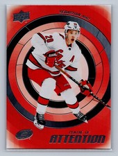 2022-23 Upper Deck Series 1 Hockey Sebastian Aho Centre Of Attention 