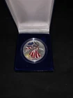 1999 AMERICAN EAGLE .999 Silver Dollar WALKING LIBERTY Painted With Certificates