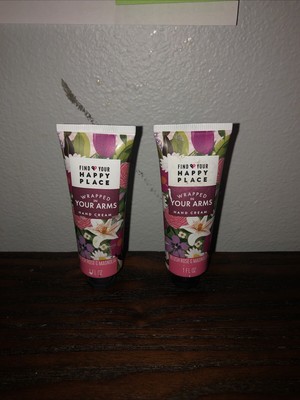 Find Your Happy Place**Wrapped In Your Arms Hand Cream**1 fl oz Lot of 2 Sealed