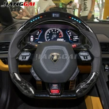 Forged Carbon Fiber LED Steering Wheel Fit Lamborghini Spyder Huracan 2015+