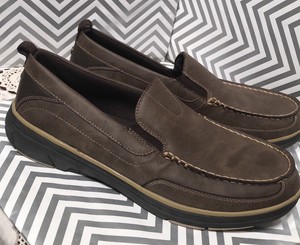 dr scholl's leather slip on