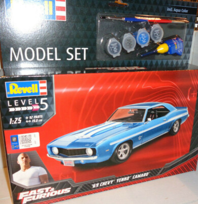 Revell 1:25 67694 Model Set Fast & Furious 1969 Chevy Camaro Yenko