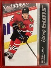 21-22 UD Series 1 Hockey Young Guns #208 Mike Hardman Rookie (RC)  BlackHawks