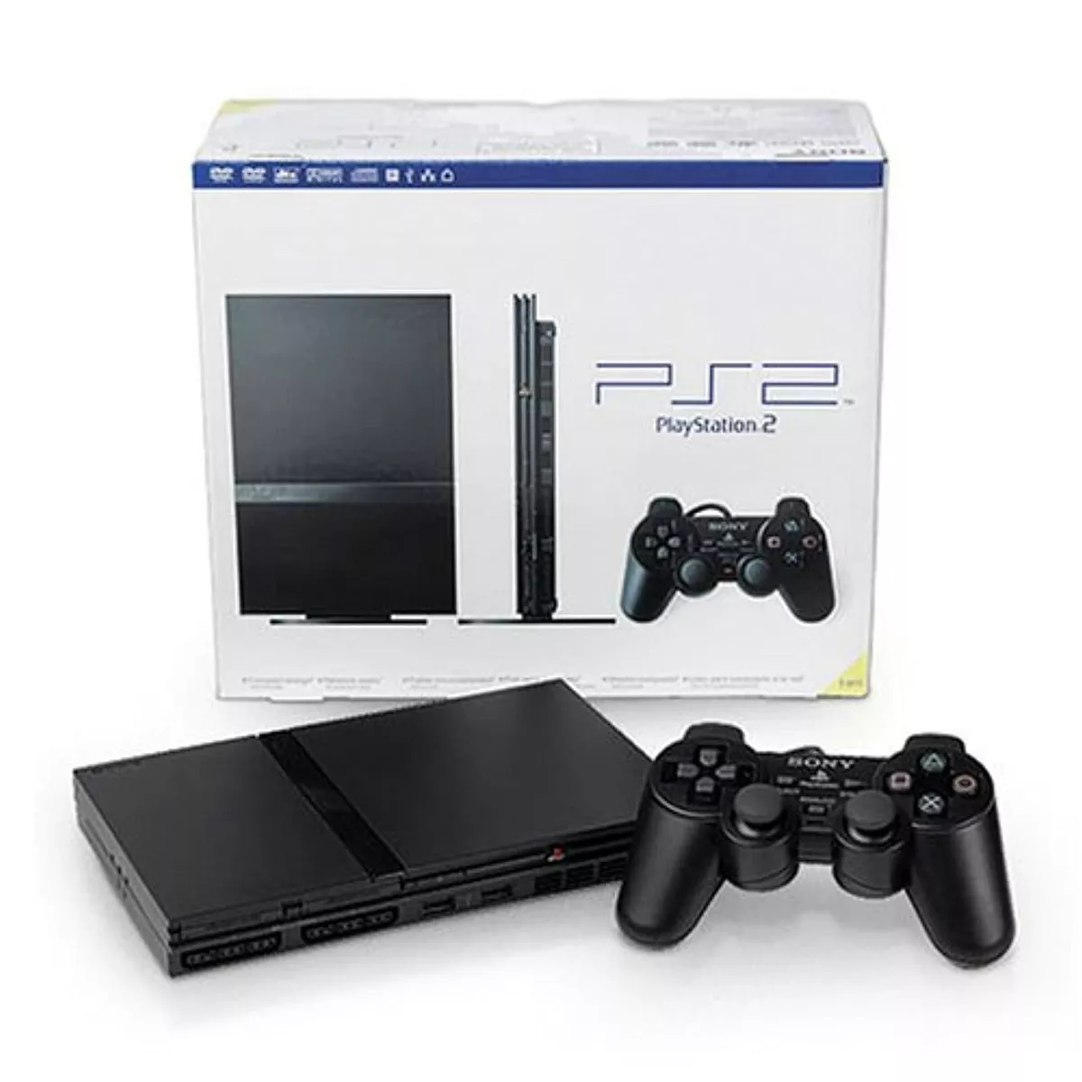 Sony PlayStation 2 PS2 SLIM Game System Gaming Console Bundle, Ships Fast!  711719703709