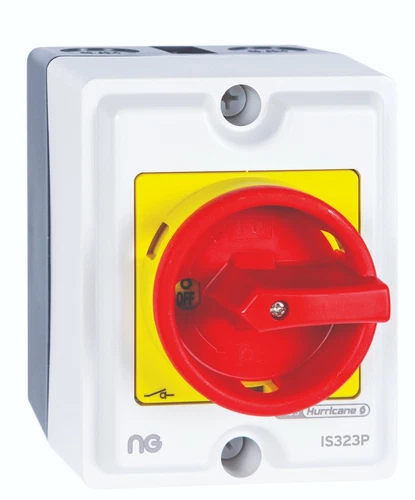 4 POLE 32A ROTARY ISOLATOR SINGLE PHASE OR THREE PHASE SWITCHES WATERPROOF IP65
