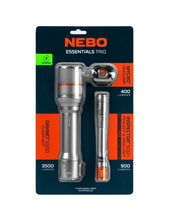 free nebo flashlights Nebo essentials Trio