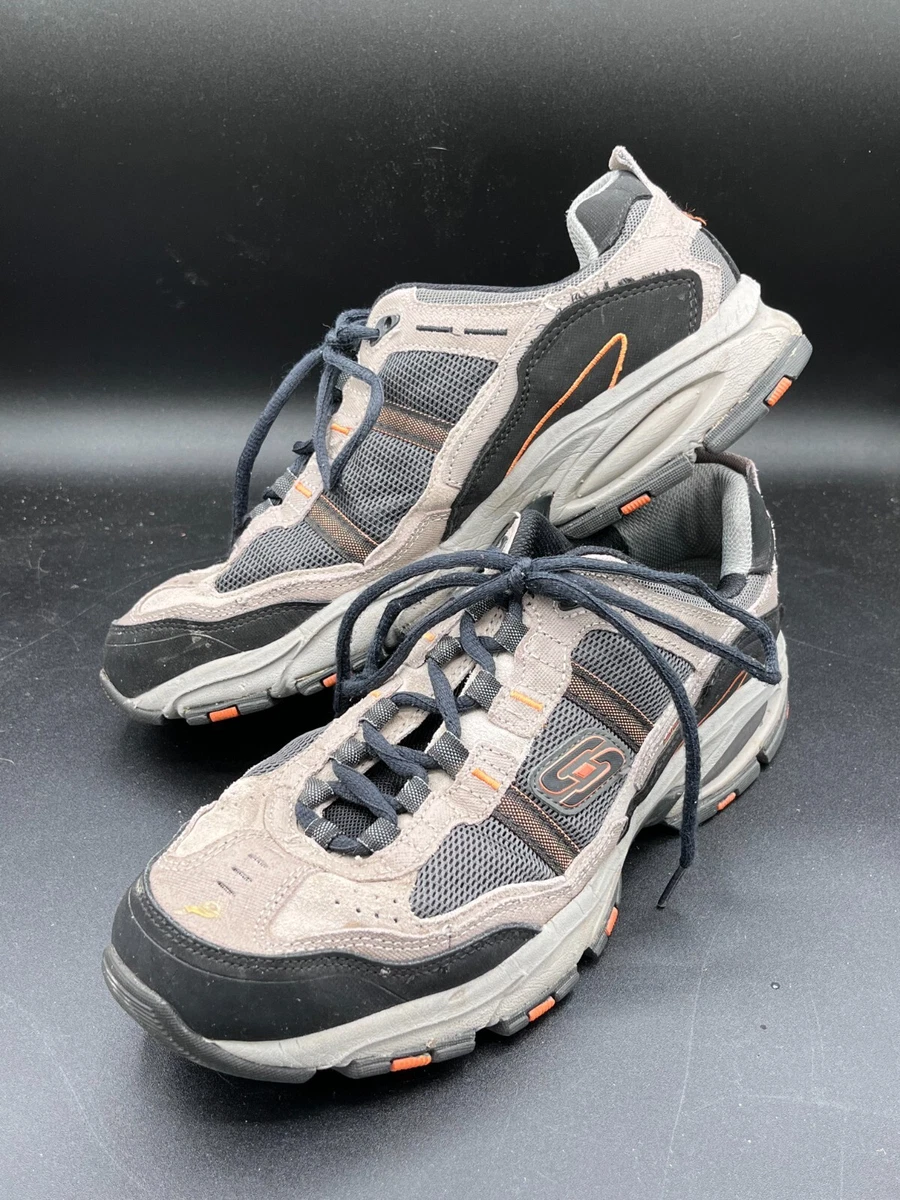 Skechers Sport Men s Vigor 2.0 Black Gray Walking Hiking Shoes Size 10.5 38