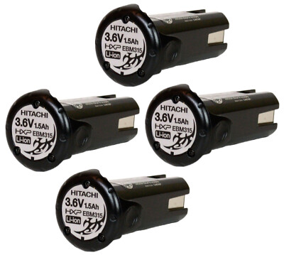 Hitachi Metabo HPT EBM315 3.6V Li-Ion HXP Battery 4PK for NT50GS NT50GS NT65GB