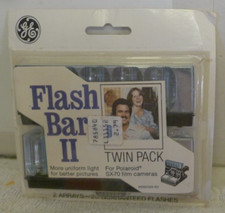 GE Flash Bar II Twin Pack 2 20 Flashes For Polaroid SX-70 Camera - NOS A