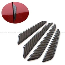 4x Car Door Edge Guard Strip Scratch Protector Anti-collision Trim Carbon Fiber