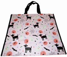 HALLOWEEN Reusable Tote Bag HALLOWEEN ICONS/BLACK DOGS 20" X 18" X 8" HomeGoods