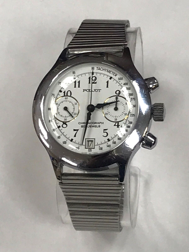 Poljot Chronograph Soviet Union 23J Mechanical Manual Winding USSR Men's Watch - Picture 4 of 12
