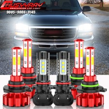 For 2003 2004 2005 2006 Gmc Sierra 1500 Led Headlights High Low Fog Bulbs 6000k For 2003 2004 2005 2006 Gmc Sierra 1500 Led Headlights High Low Fog Bulbs 6000k