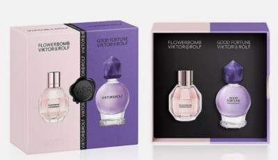 Viktor & Rolf Good Fortune & Flowerbomb EDP MINI GIFT SET 2x.24 oz BRAND NEW