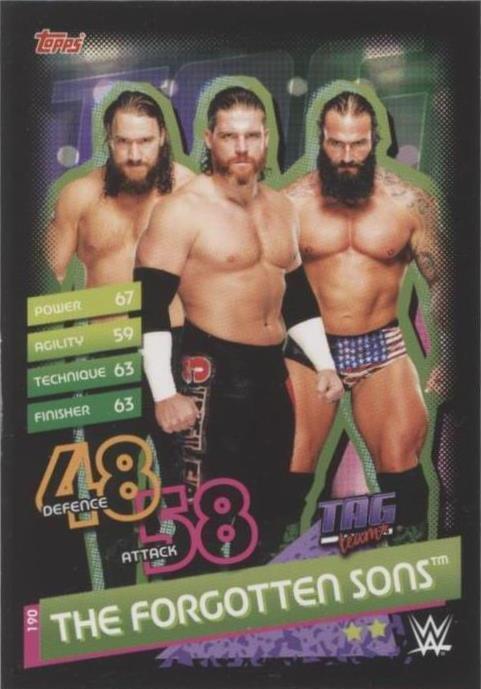 2020 Topps WWE Slam Attax Reloaded - The Forgotten Sons #190 - 1 of 1
