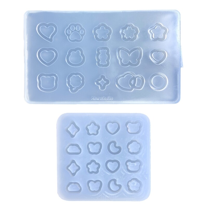 Resin Casting Shaker Filler Mold,Epoxy Silicone Mold,Resin Heart Mold