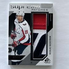 2020-21 Sp Games Used Supreme Patches, 02/15 Nicklas Backstrom ￼