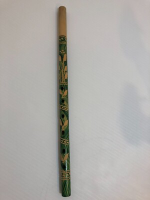 Irish Whistle - Hand Made, Hand Painted - 15 3/8'' long x 5/8'' diameter