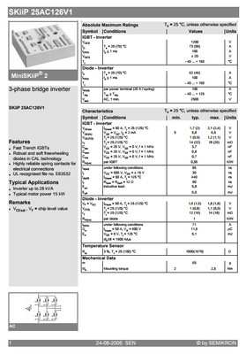 Modulo SEMIKRON SKIIP25AC126V1 - Nuovo