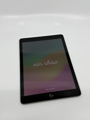 Apple iPad 6th Gen 32GB Wi-Fi 9.7in Space Gray WIFI Bluetooth iOS 17 GOOD
