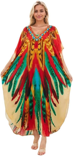 Plus Size Kaftan Dresses - Caftans for Women, One Size, US S-4XL - Picture 11 of 12