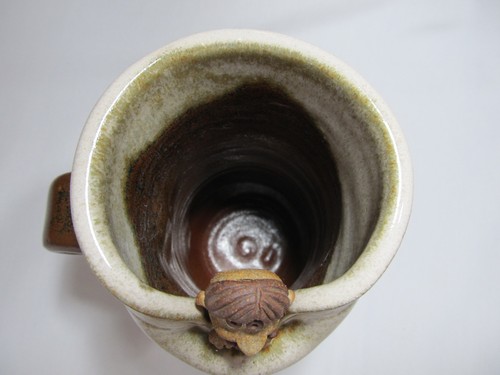 Collectible Art Pottery 'MEH' Ugly Mug Cup Tankard - Brown - Picture 5 of 6
