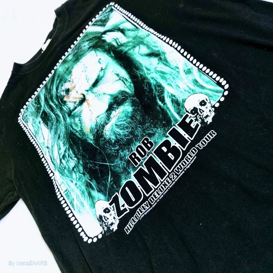 Vintage Rob Zombie T Shirt Men's Large Billie Ellish Rock