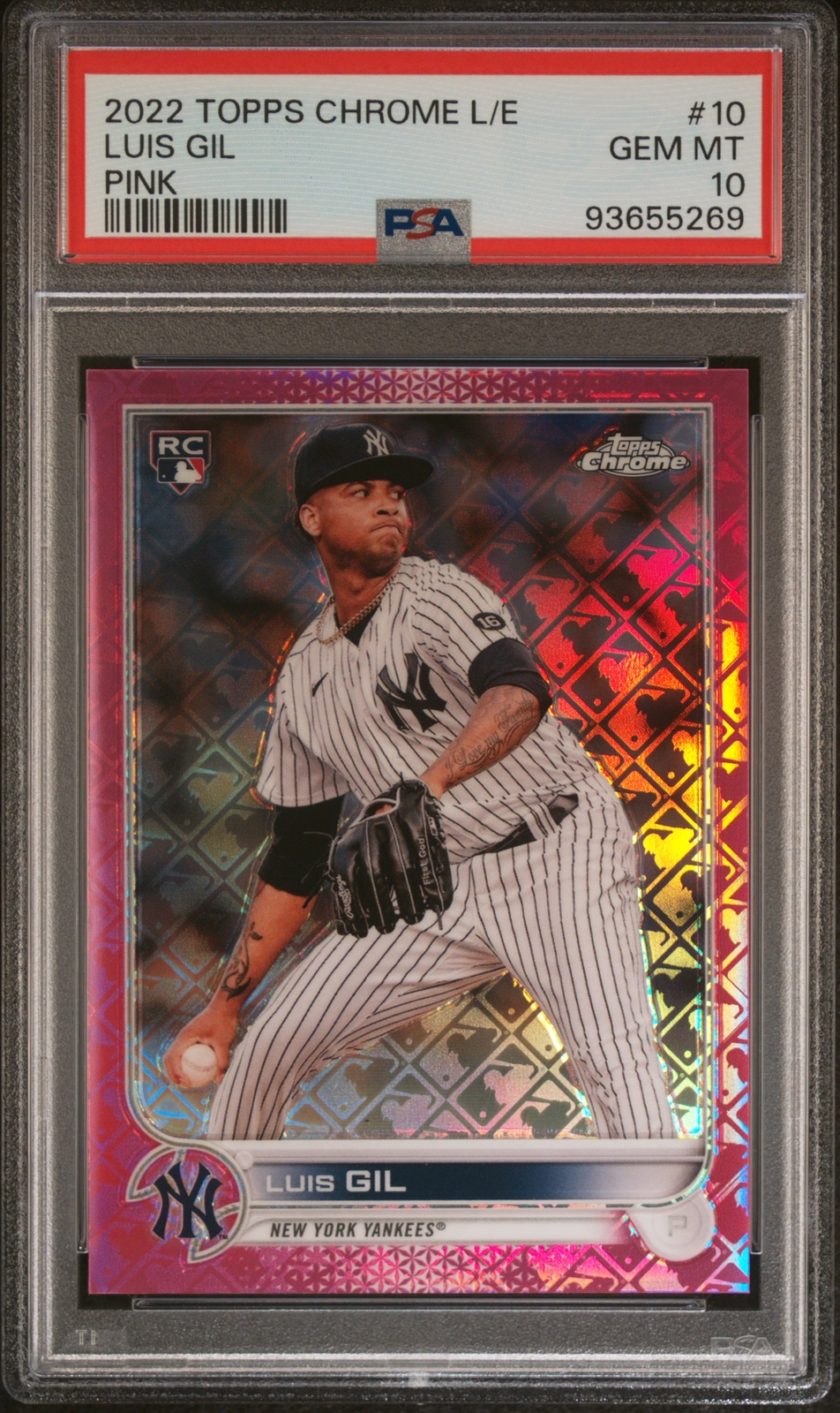 PSA9 纏める 新人王 ルイス・ギル Topps Logofractor Auto