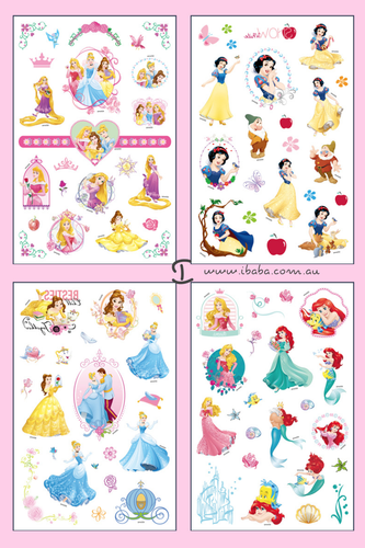 Kids paw patrol Temporary Tattoos Boys Girls Party Birthday Princess Disney - Picture 12 of 59