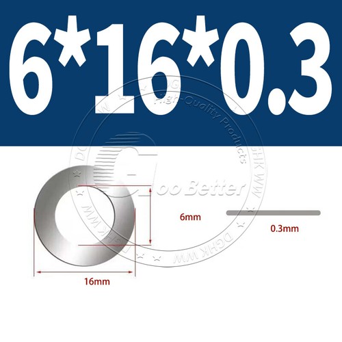 Shim Washers 0.1/0.2/0.3/0.5mm Thick DIN 988 High Quality 304 Stainless Steels - Picture 68 of 239