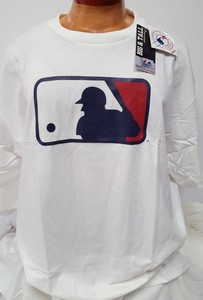 mlb logo t shirt majestic