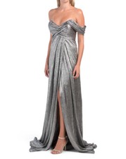 RENE RENE RUIZ COLLECTION Draped Knit Off The Shoulder Gown size 14