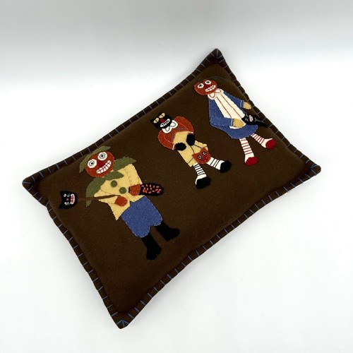 Vintage Bethany Lowe Halloween Pillow Decorative Throw Felt Jack O