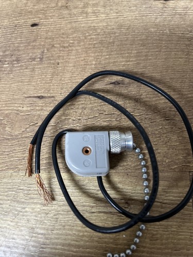 Leviton Nickel Pull Chain Rotary Appliance Switch On / Off (E1)