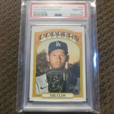 2021 Topps Heritage - SP Nickname Variation #37 Clayton Kershaw PSA 10 Pop 4