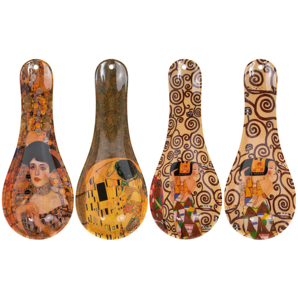 Gustav Klimt Art Themed Melamine Spoon Rest Holder Melamine Heat Resistant