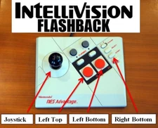 Nintendo NES Advantage Modded Controller Joystick Intellivision Flashback Mod